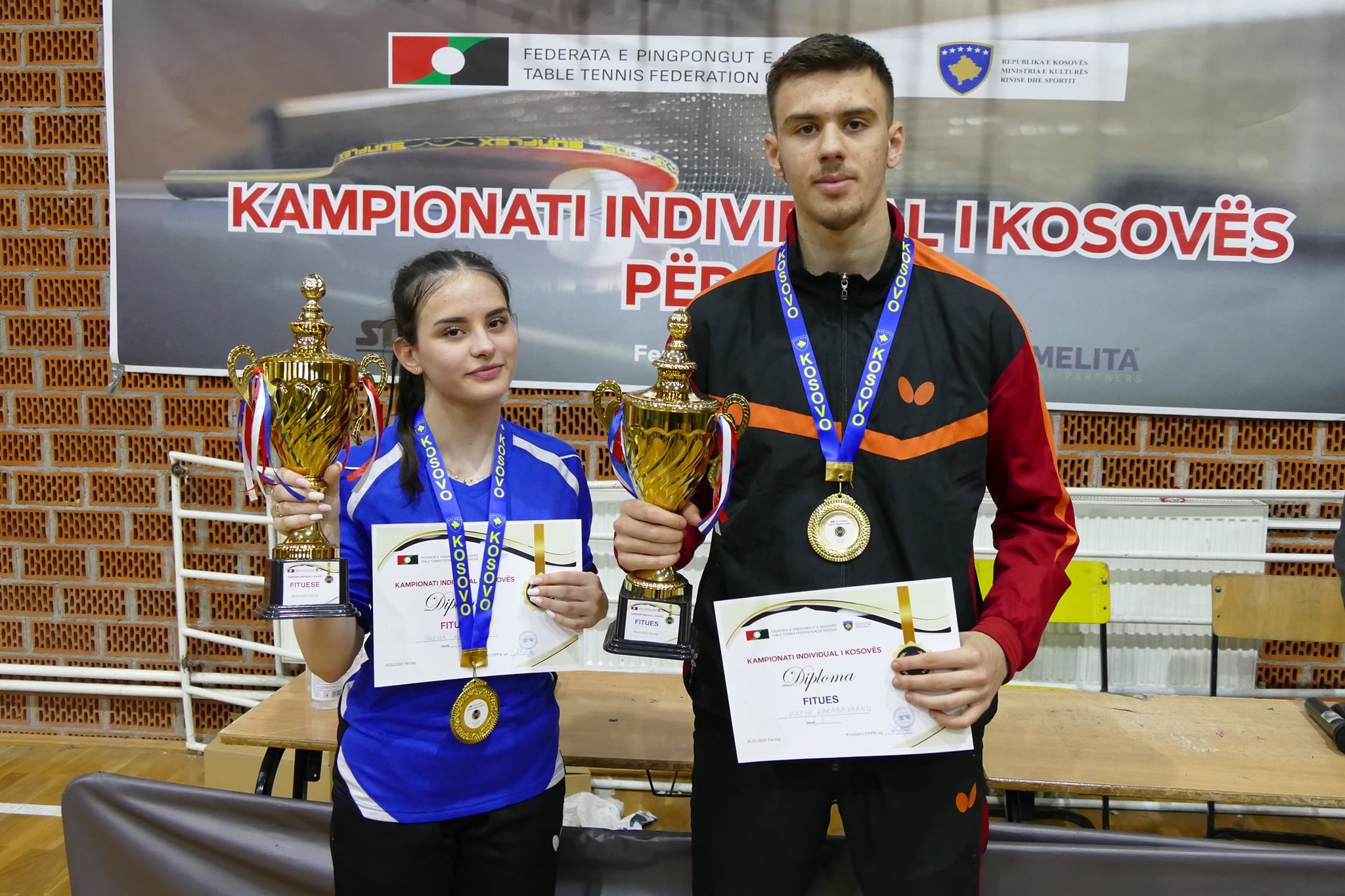 Karabaxhaku dhe Hashani kampion të kampionatit individual për U21