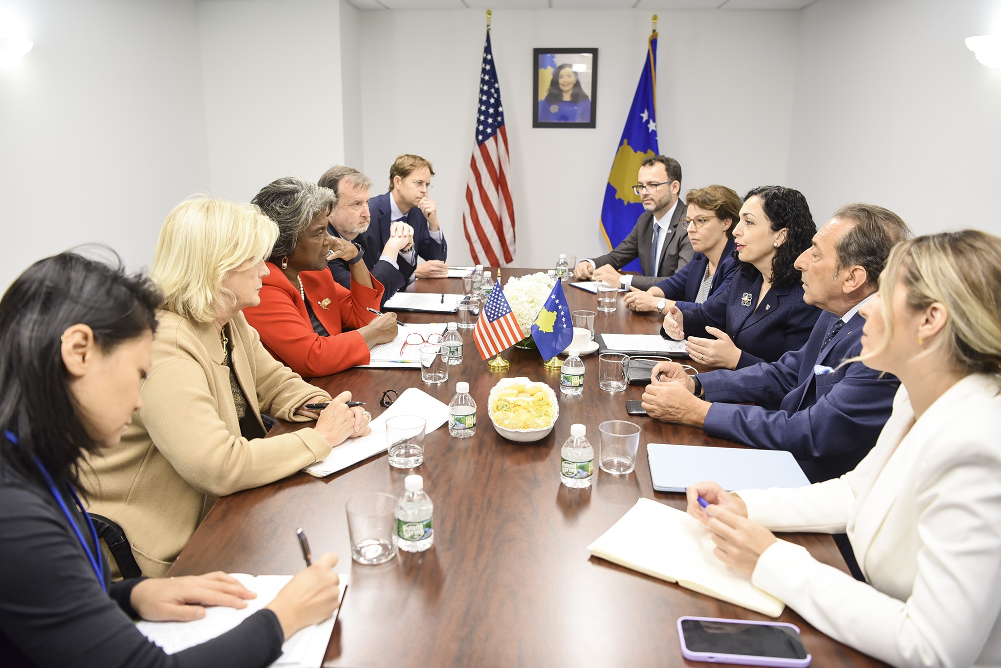 Presidentja Osmani takoi Linda Thomas-Greenfield, shefe e misionit të SHBA-ve në OKB