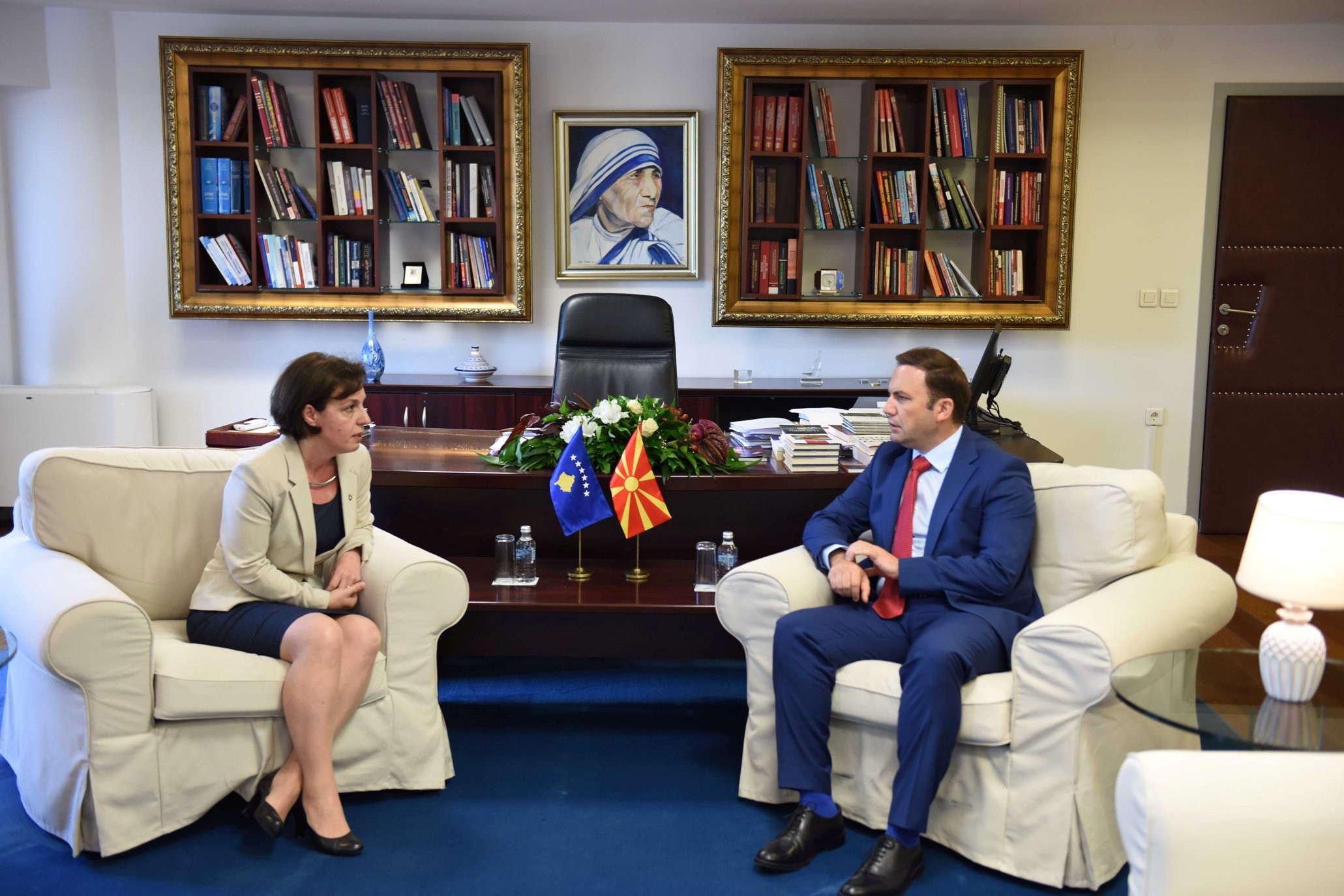 Ministrja Gërvalla nis vizitën zyrtare në Maqedoninë e Veriut