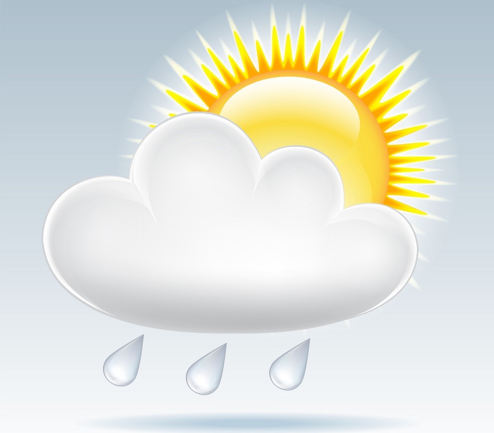 Moti sot me diell dhe vranësira të cilat vende - vende mund të sjellin reshje shiu