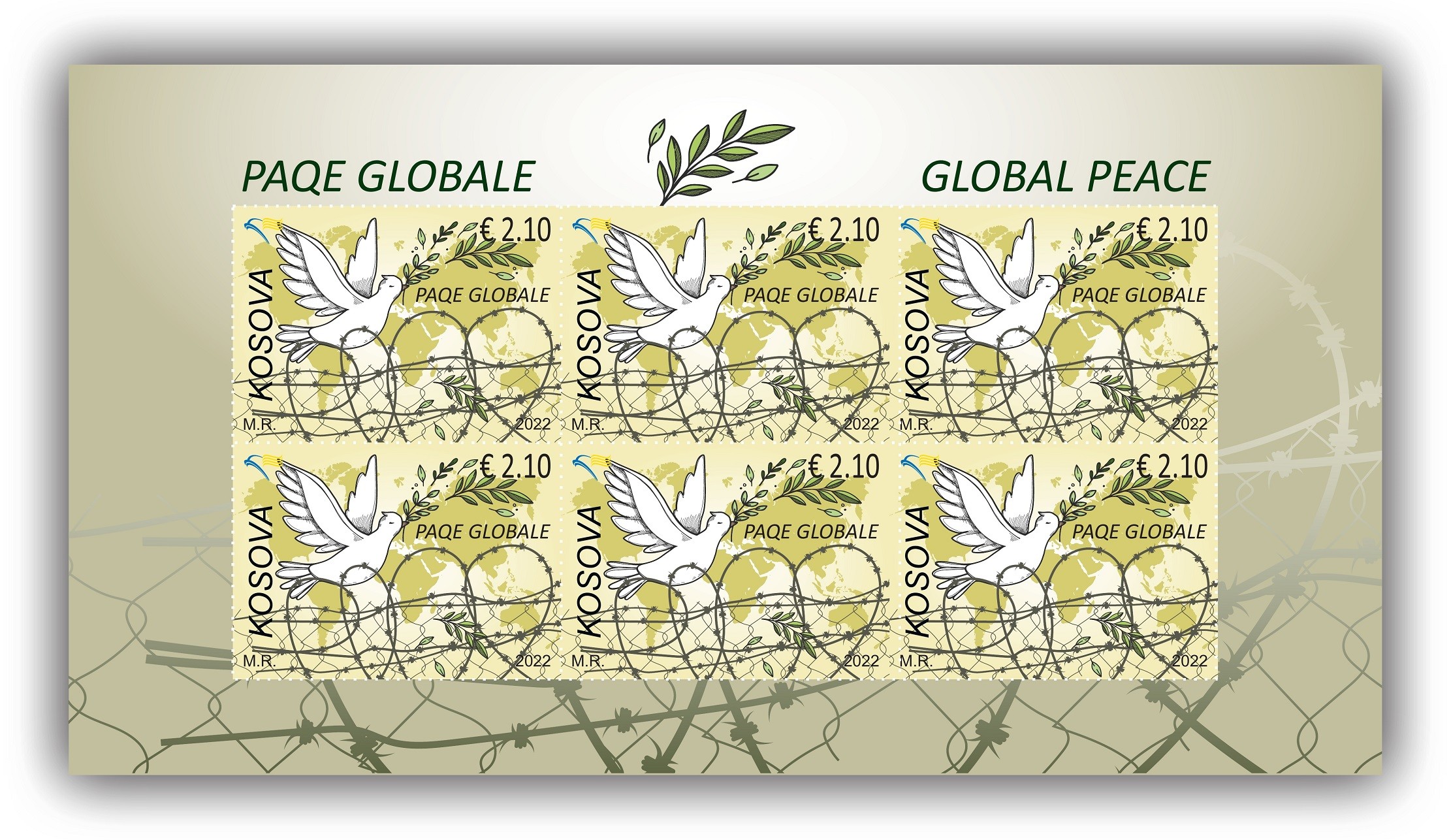 Posta lanson pullen postare “Paqe globale” 