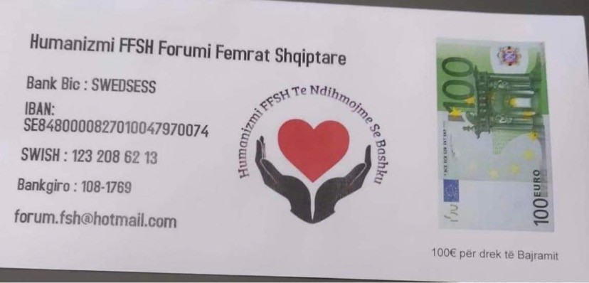 Forumi Femrat Shqiptare dhuron 10 mijë euro për nëna me jetimë dhe për persona me aftësi të kufizuar